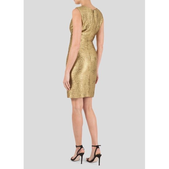 Oscar De La Renta Metallic Sleeveless Dress Size: M | US 6 - Picture 2 of 7